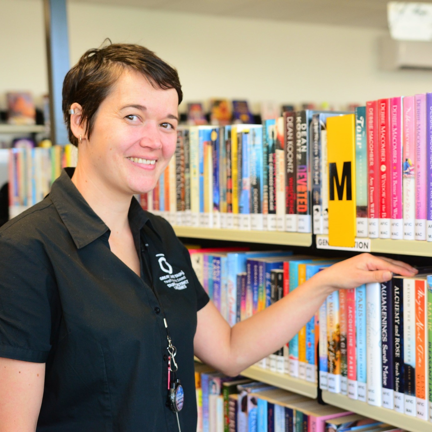 Synøve at Tūrangi Library.  