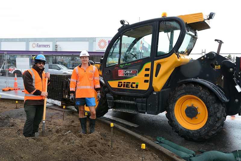 Work taking place at the Tuwharetoa and Ruapehu streets intersection.  